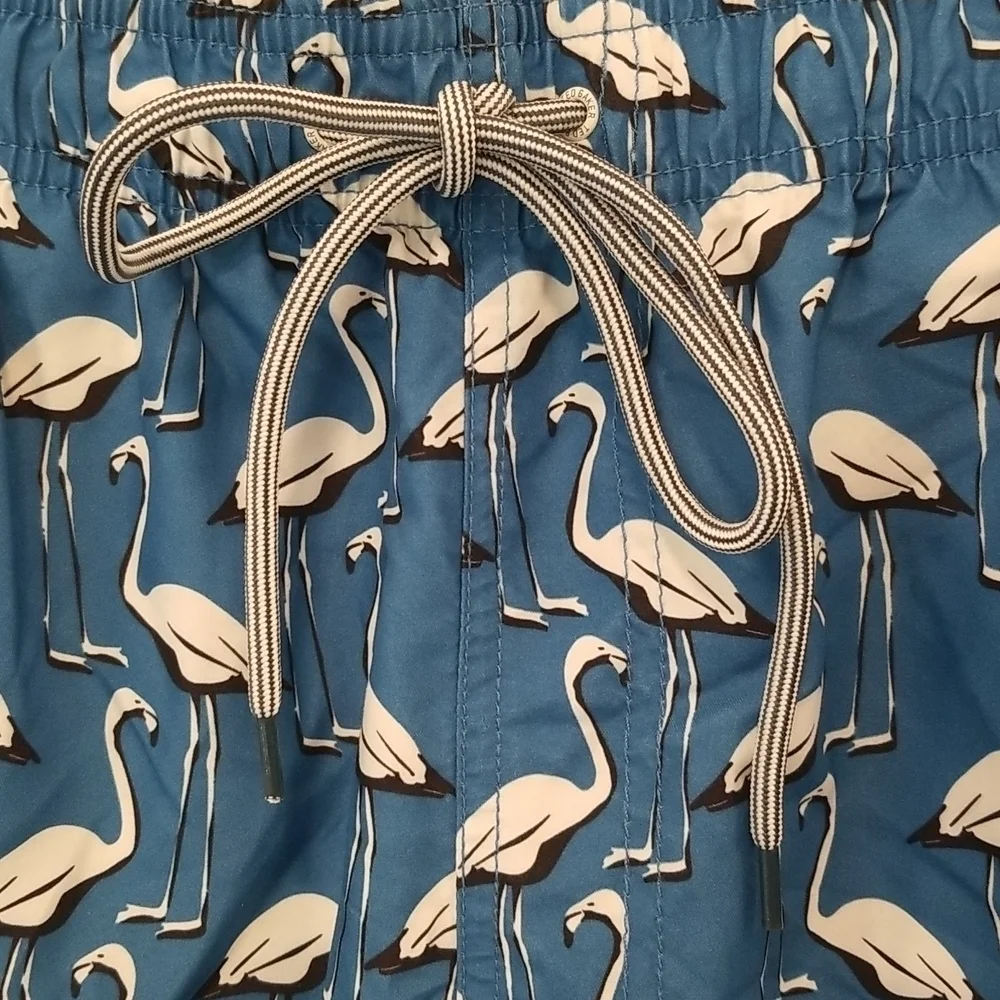 💕TED BAKER💕 Geo Flamingo Print Swim Shorts 2XL